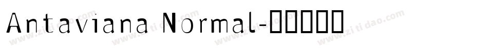 Antaviana Normal字体转换